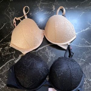 2 Victoria Secret Push-up bras